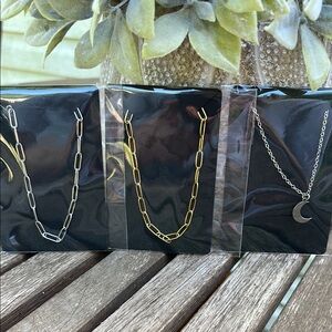 Silver and Gold Plating Chain Necklace